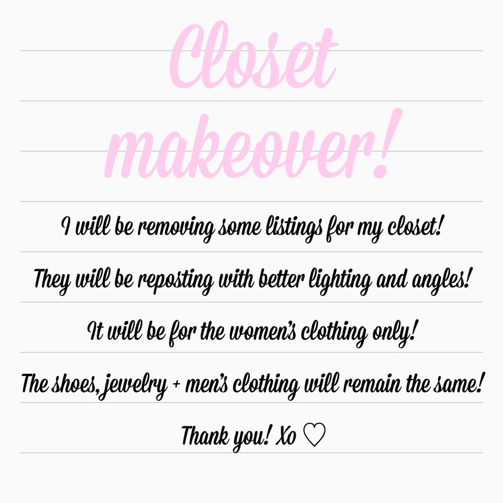 Closet makeover!